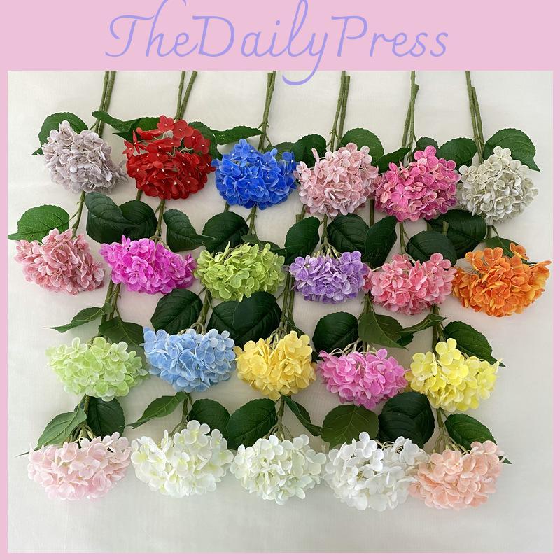 Petal Realistic 72 Soft Touch Artificial Hydrangea Flowers Wedding Decor Home