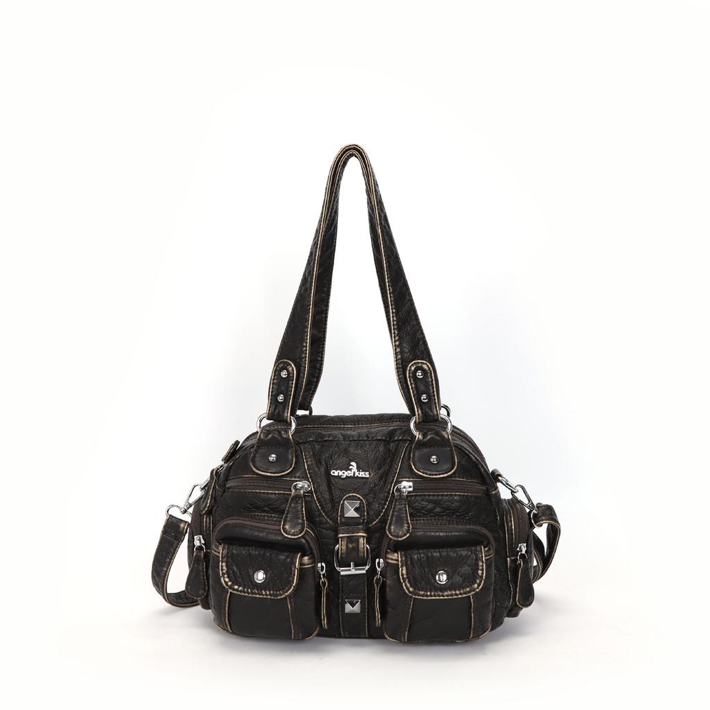 Women PU Shoulder Handbags Satchel Top-handle Dumpling Pack Crossbody Bags Phone Money Pack Schoudertassen Dames Groot