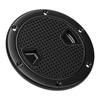 2pcs 4 Inch Round Boat Hatch with Detachable Cover Anti Slip Inspection Deck Plate Hatch for Marine Boat Yacht Black