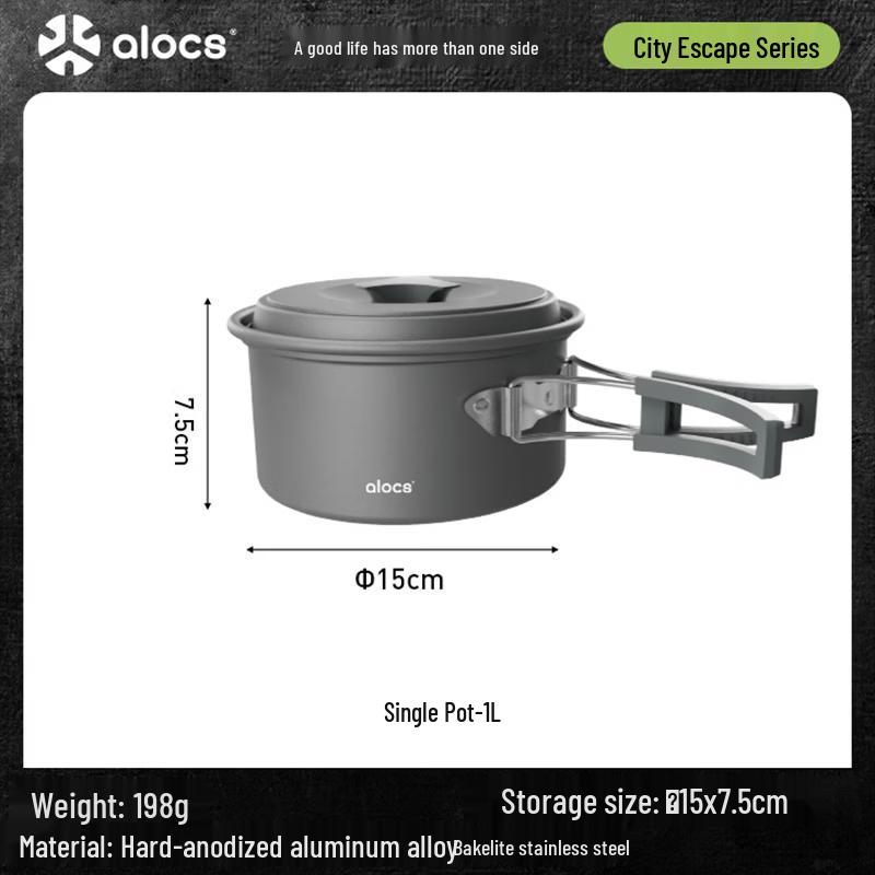 ALOCS Outdoor Portable Camping Cookware Set