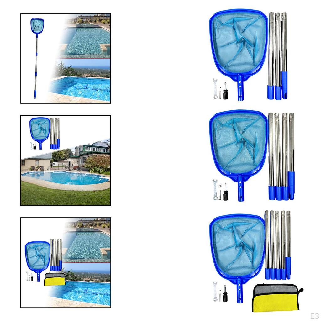 Pool Leaf Skimmer Net Cleaning Pools Durability Professional Practical Efficient Debris Pickup