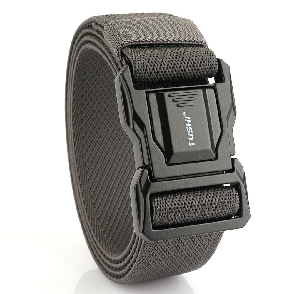 Upgrade the second generation men's alloy buckle nylon belt quick release tactical belt travel hiking belt
