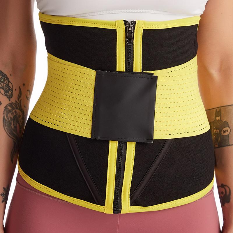 

Компрессионный корсет для талии, спортивный пояс для похудения, для похудения, для сауны, для контроля живота, формирователь XXXL жёлтый