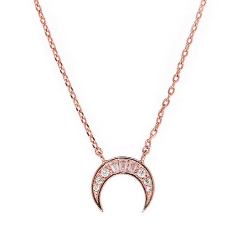 Shertz Mondanhänger Kubische Halskette (14k)