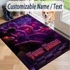 Custom Text Five Nights at Freddy’s Pattern Floor Rug Soft Indoor Carpet Mat Living Room Bedroom