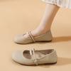 Mode Nouveaux Mocassins Mode Femmes Vintage Bout Rond Chaussures Mary Jane Élégantes Semelle Souple Ballerines Féminines Décontractées Confortables Chaussures Simples