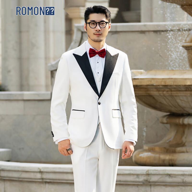 

ROMON Мужской свадебный костюм (Куртка+Жилет+Брюки) 4XL