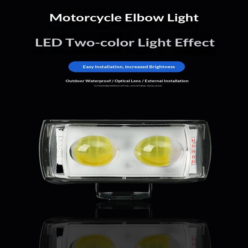 Motorrad LED Blinker Fahrlicht Nebelscheinwerfer Zusatzscheinwerfer 4 Farben Licht Für Atv Suv Utv Motorrad Zubehör Licht