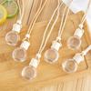 5pcs 8/10ml Transparent Car Air Freshener Perfume Bottle Pendant Ornament Essential Oil Diffuser Fragrance Hanging Empty