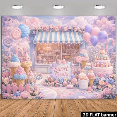 Theme Background Fabric Is Suitable for Decoration In Both Indoor and Outdoor Dessert Shops and for Birthday Parties.