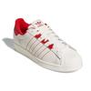 Adidas Superstar White Vivid Red Unisex Sneakers Cloud-White GZ4744