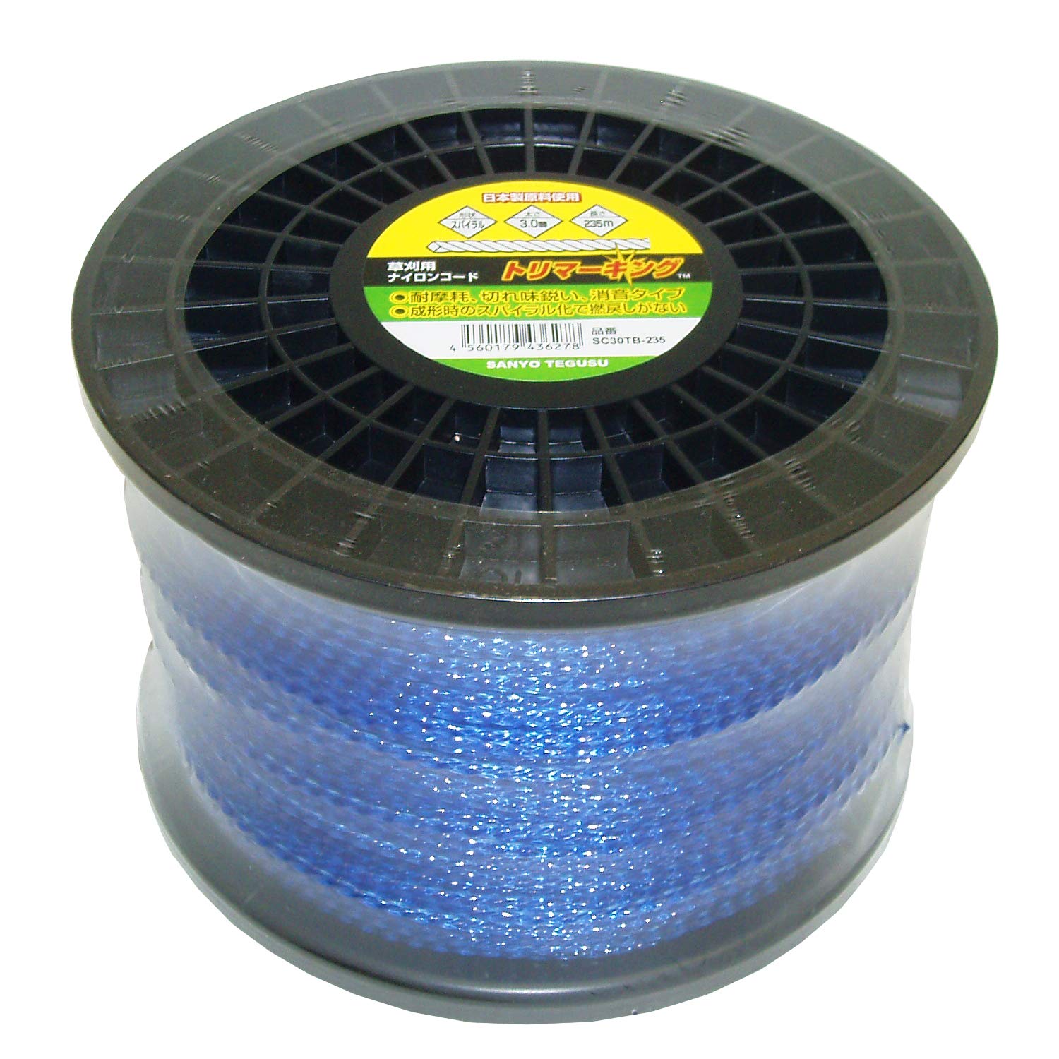 

Yamazen (YAMAZEN) Trimmer Nylon Cord for Weed Mowing, Spiral Shape, 3.0mm x 235m, Replacement Cord for GA-01, SC30TB-235