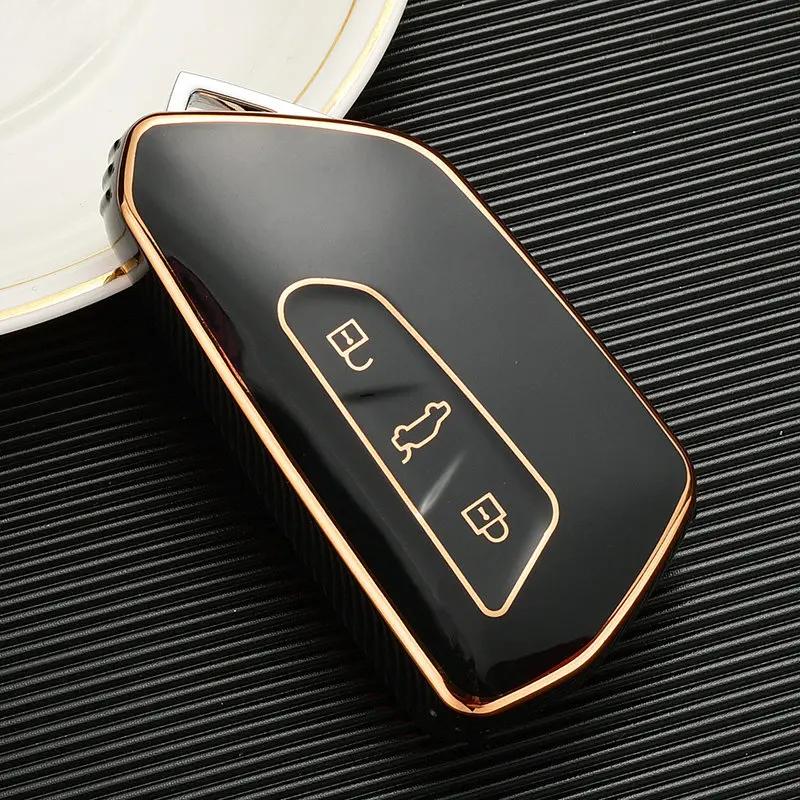 Tpu Car Key Case Cover Shell Fob For Vw Volkswagen Golf 8 Mk8 Id3 Id4 Cupra Skoda Octavia A8 Seat Leon Mk4 Formentor Tarraco