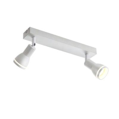 Ceiling Light - NETTLIFE - Nettlife Ceiling Spotlight - 2x GU10 - Adjustable - Aluminium White