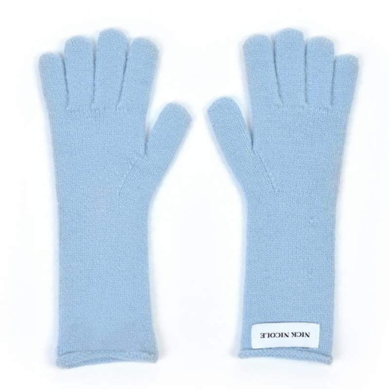 nick&NICOLE NICOLE RIBBED KNIT GLOVES_CHARCOAL