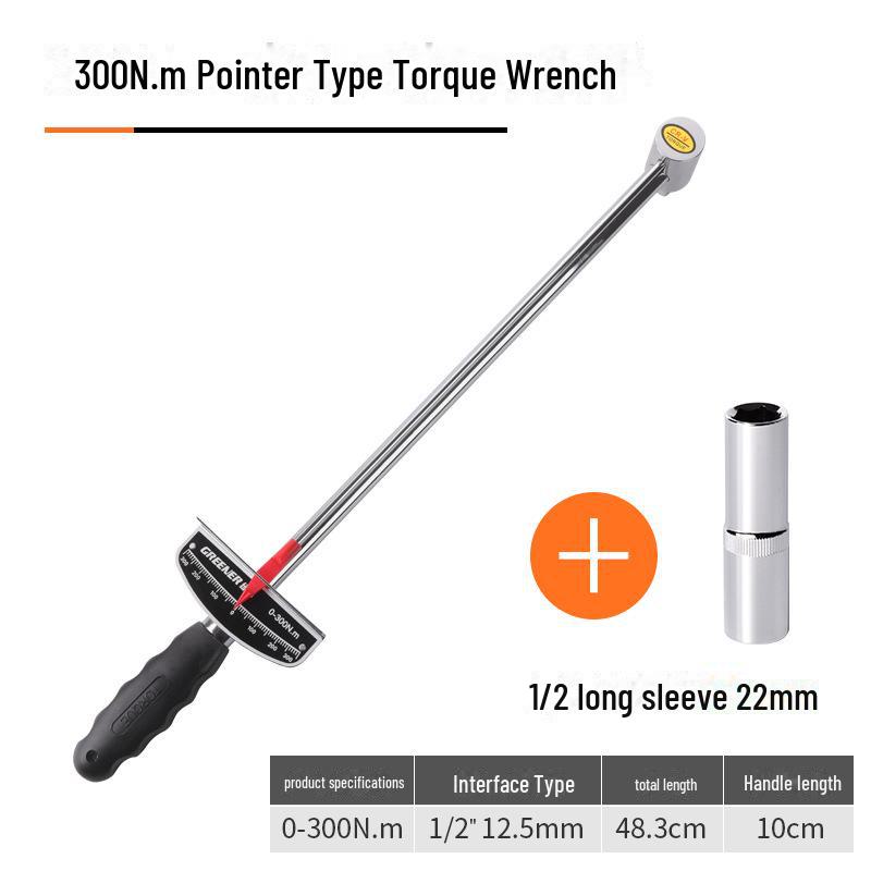 Green Forest Dial Torque Wrench - Kilogram Scale