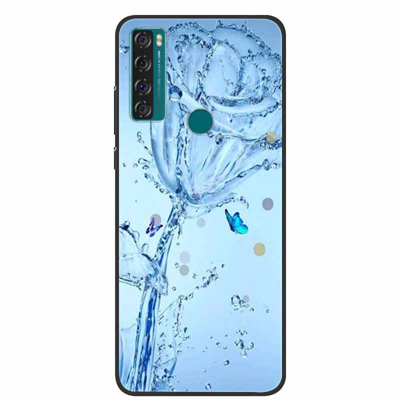 Case For TCL 20 SE Luxury Silicone TPU Soft Phone Cover For TCL 20 SE Case T671H 6.82" Funda Animal Capa Cute Shockproof Coque