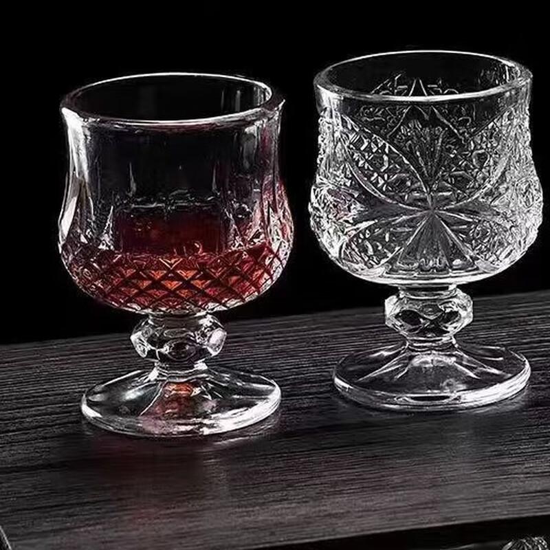 Retro Carved Whiskey Glasses