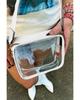 Azura Exchange Clear PVC Leather Strap Crossbody Bag - Pu Leather