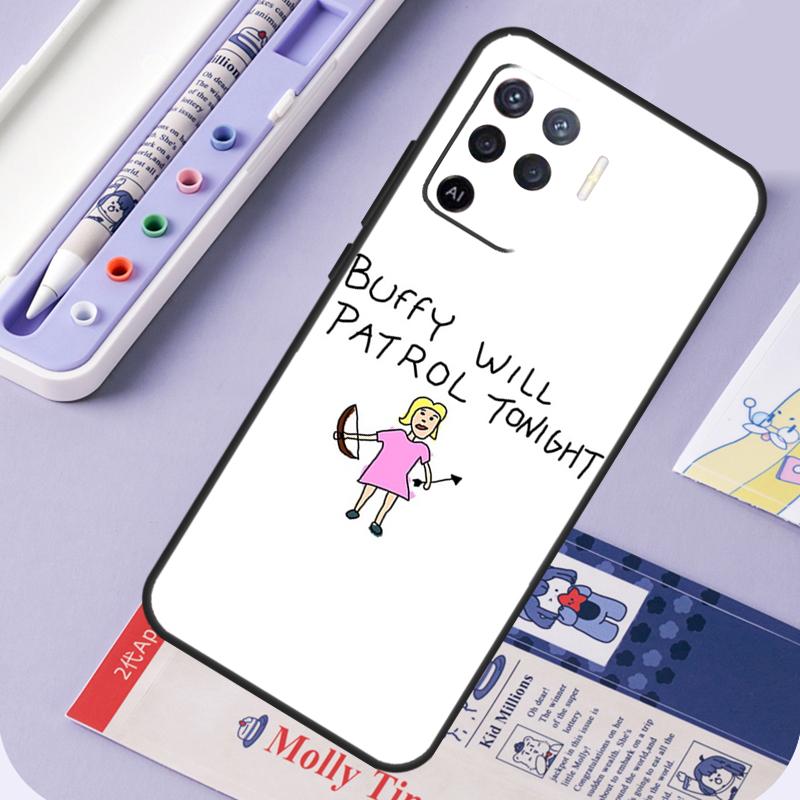Buffy the Vampire Slayer Hülle für Oppo A94 A74 A54 A15 A18 A38 A58 A78 A98 A40 A60 A80 A16 A76 A96 A57 A17 A77 A5 Pro