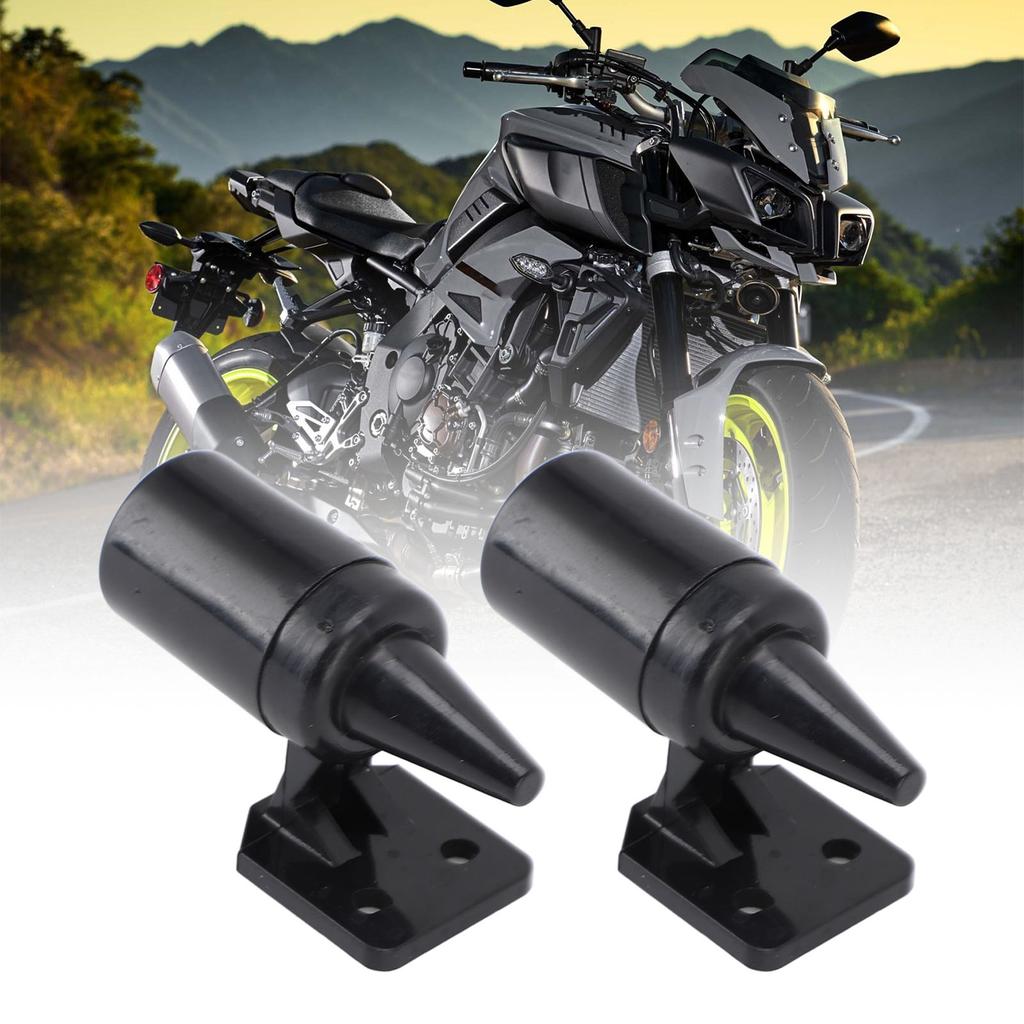 1 Pair Deer Whistle Deer Warning Whistle Device for Cars Trucks Vehicles Motorcycles Black