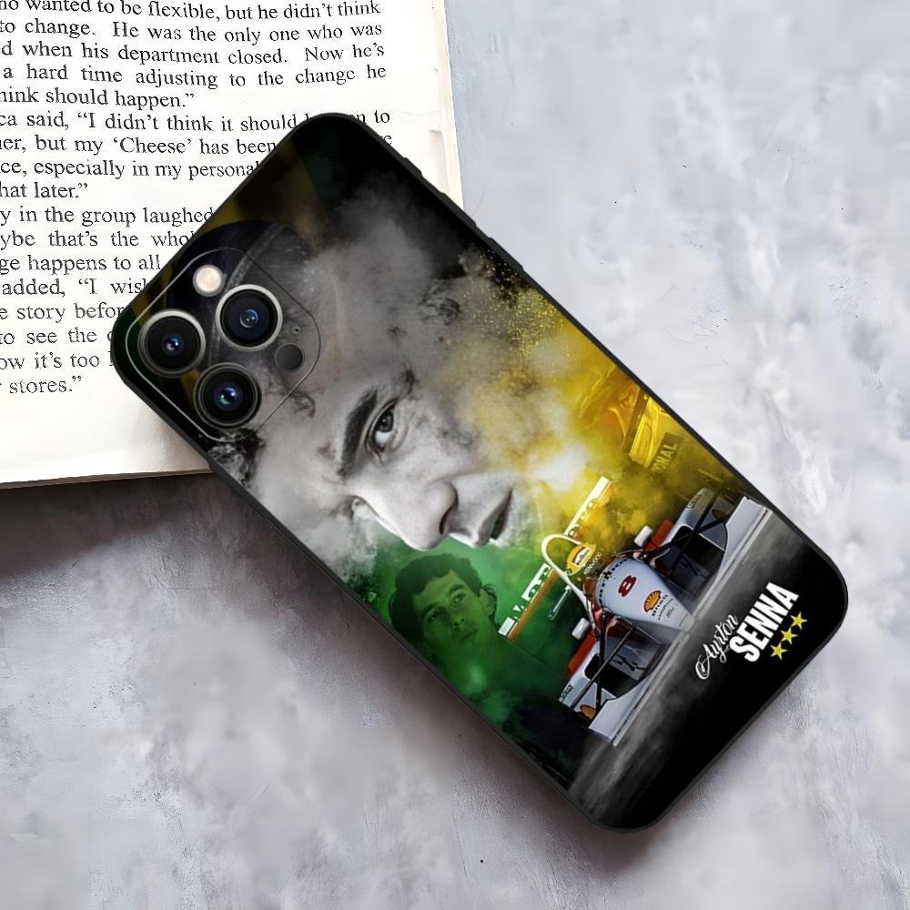 Ayrton Senna F1 Phone Case for iphone 15 14 Pro 13 Mini 11 12 Max Xr X Xs 8 Plus Shockproof Back Cover