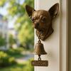 Retro Pug Welcome Doorbell Dog-Shaped Front Door Chime Bell Animal-Themed Dinner Bell Entry Wall & Door Decor with Loud Ringing