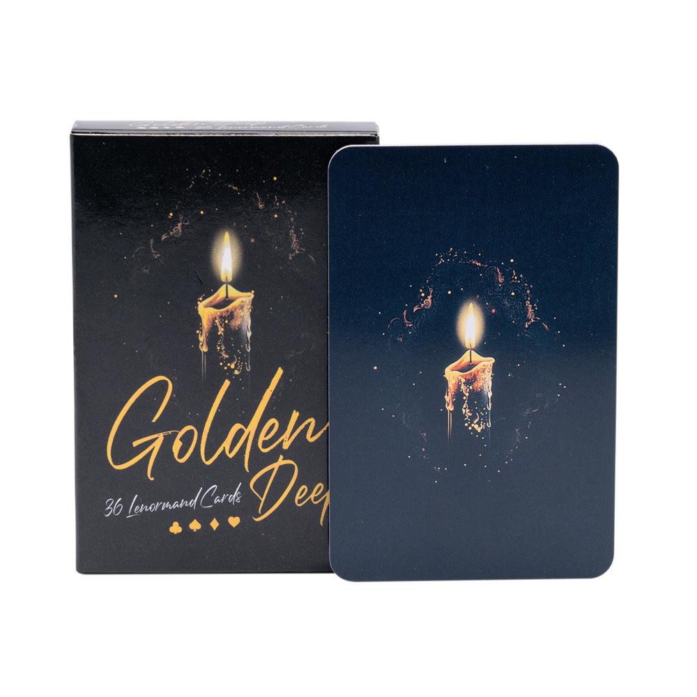 9*6cm Golden Deep Lenormand 36 Stück Orakelkarten