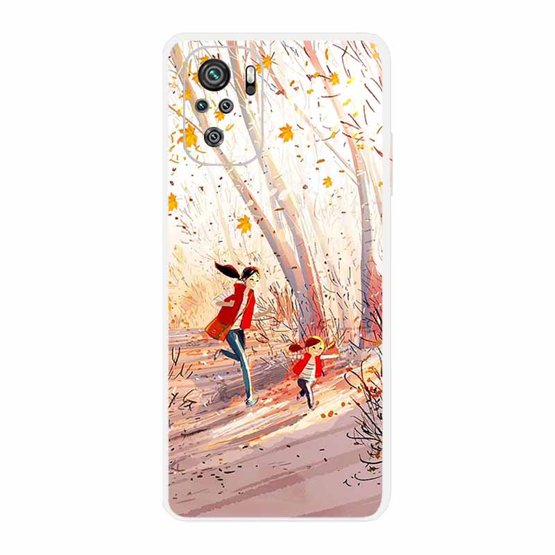 Für Xiaomi Poco M5 Klare Hülle Mode Bemalte Silikon Weiche Rückabdeckung Für Xiaomi Poco M5 Transparente Handyhülle POCO M 5 Hülle