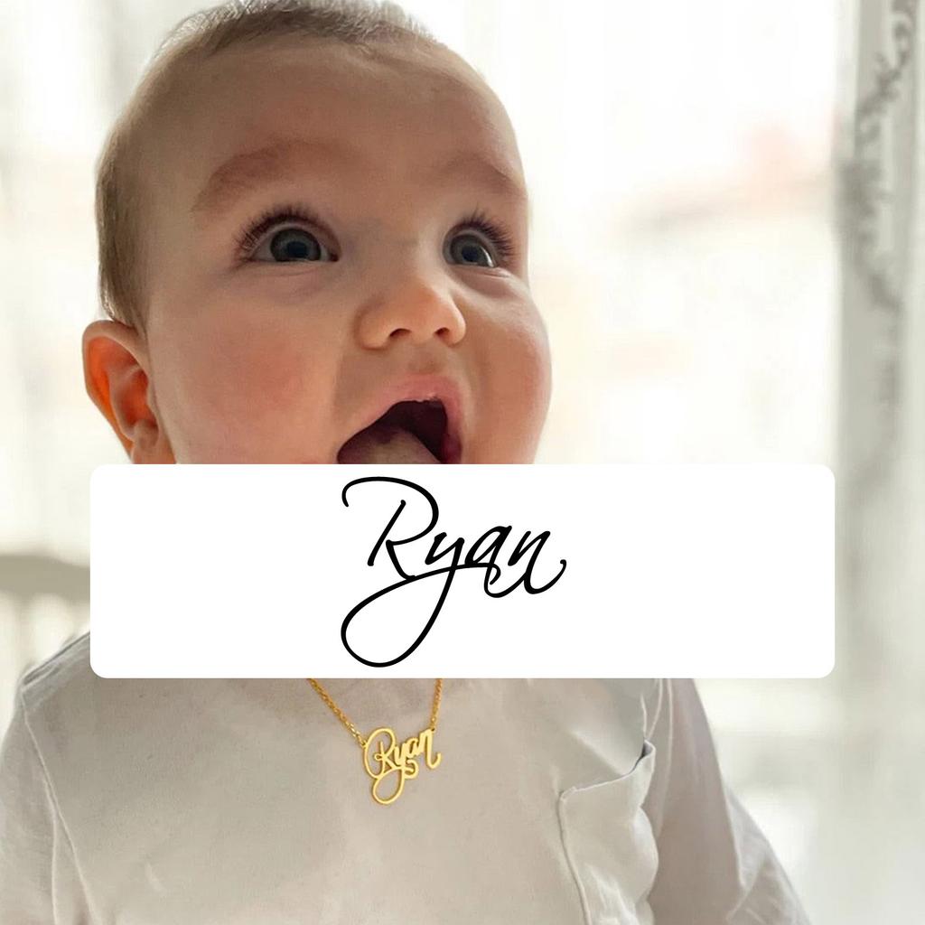 Personalized Name Necklace for Little Girl Boy, Stainless Steel Initial Customized Gift, Mom To Son/daughter