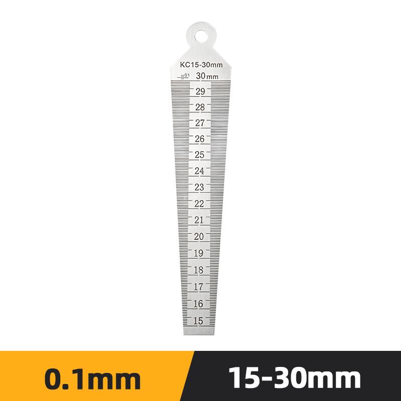 Taper Gauge Feeler 1-15mm Stainless Steel Gap Hole Measuring Tool Thickness Gauge Measuring Probes Aperture Measurement Tool