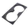 Water Cup Holder Panel Cover Trim Black Carbon Fiber Style Waterproofing Replacement for Mazda 3 2020