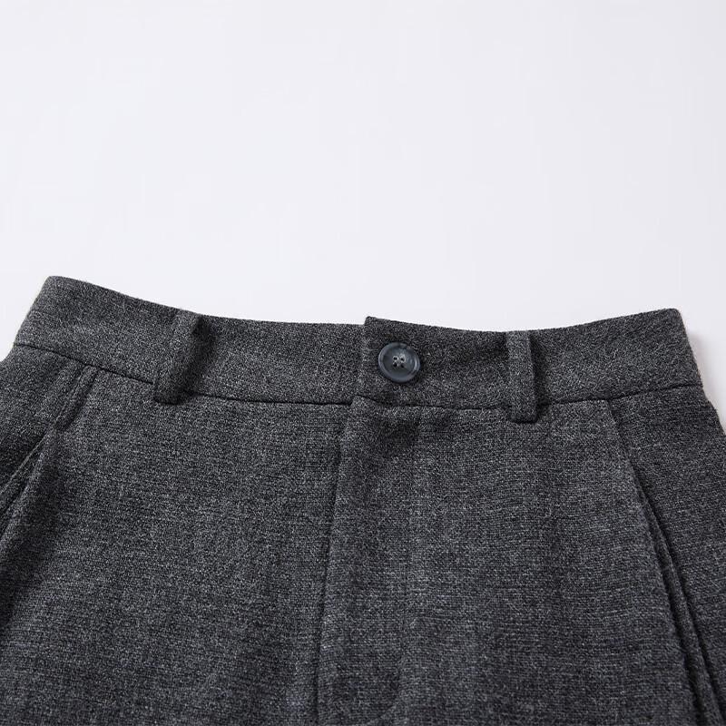 Women's High-Waist Wool Blend Wide-Leg Trousers