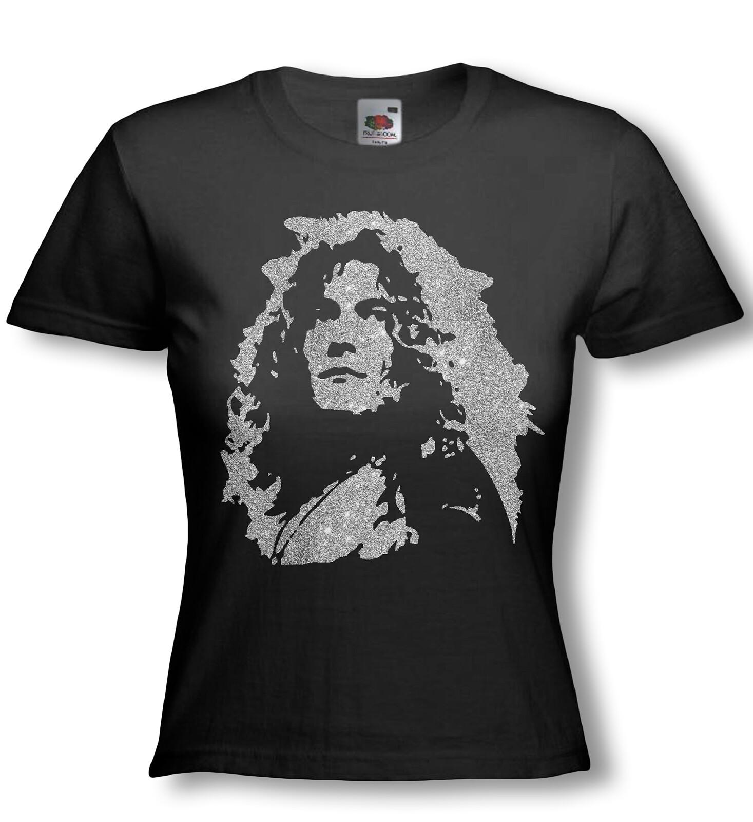 

Женская приталенная футболка с блестками Robert Plant: Блесните своим стилем с нашей цветовой гаммой 3XL