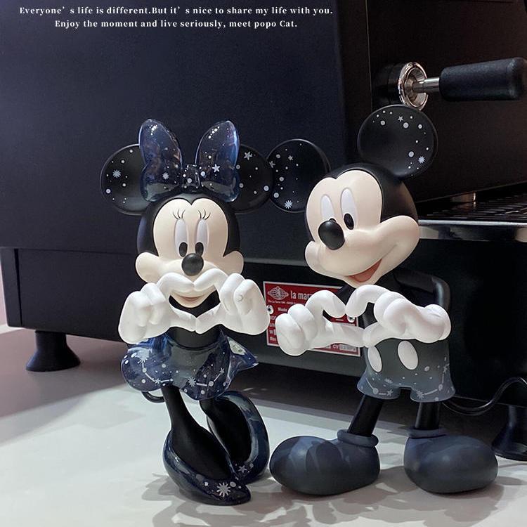 Disney Cartoon Minnie Mickey Maus Puppen Spielzeug Set Goofy Hochzeitstorte Dekoration Action Hochzeitsgeschenk