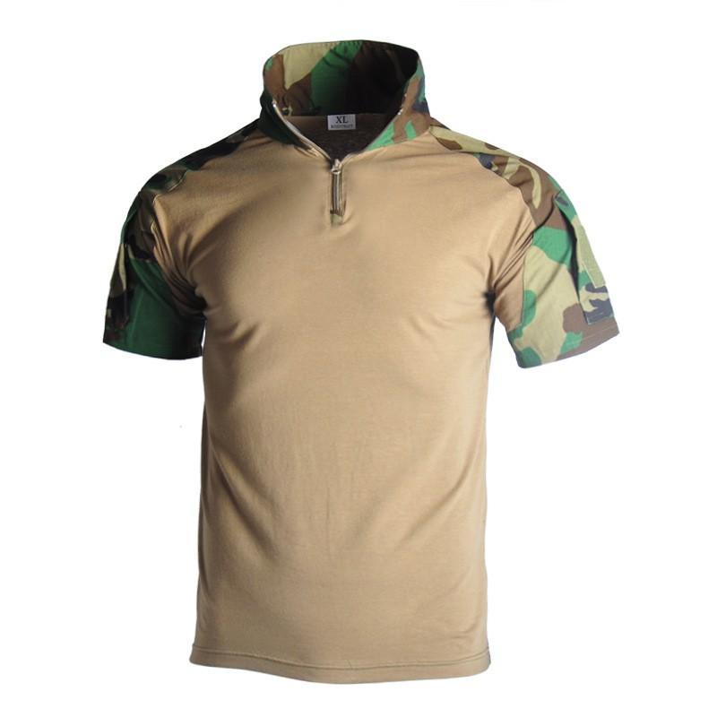Hanye Outdoor Camouflage Suit Frog Training Short-sleeved Breathable T-shirt Short Coat