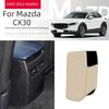 Auto-Innendekorationszubehör für Mazda CX5/CX30 2017-2024 Armlehnenbox Anti-Tritt-Matte, Rücksitz-Luftauslass-Schutzabdeckung