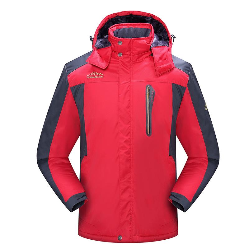 New Spring and Autumn Couples Jacket Men's Plus-velvet Jacket Windproof Single-layer Jacket Large Size