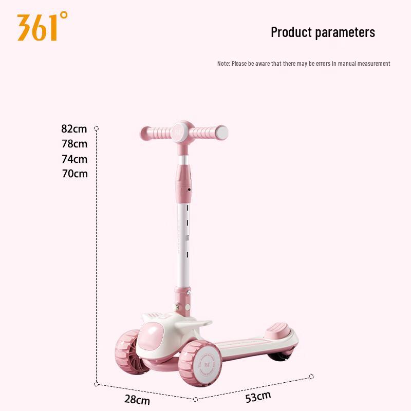 361° Kids Foldable 3-Wheel Scooter