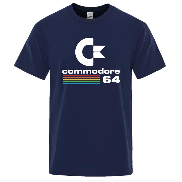 Volná pánská trička Summer Commodore 64 Tričko s potiskem C64 SID Amiga Retro Cool Design Street Tričko s krátkým rukávem Top Tričko Bavlna
