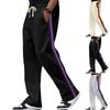 Summer new men's colour blocking casual trousers large size trousers Slim breathable trousers fashionable