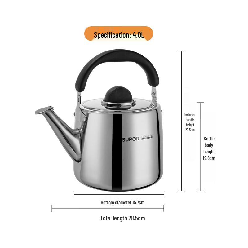 Supor Whistling 304 Stainless Steel Kettle