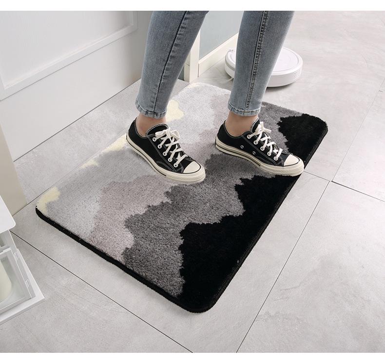 Water-Absorbent Bathroom & Toilet Anti-Slip Mat, Entrance & Bedroom Doormat