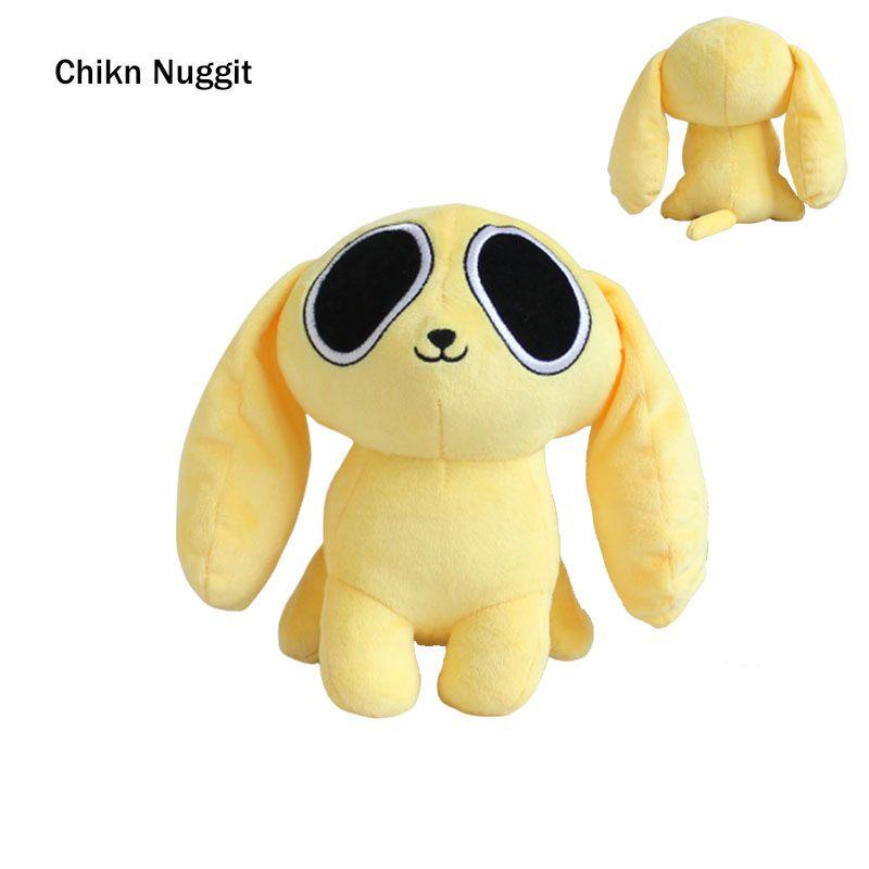 Soft And Skin-friendly Chikn Nuggit Animated Yellow Puppy Plush Doll