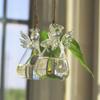 DIY Transparente Engelsvase Engelsform Pflanzenwandmontierte Vase Hydrokulturbehälter Hochzeitsdekor