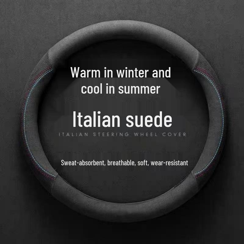 Compatible Winter Suede Steering Wheel Cover for Mercedes C260L, E300L, GLC300L, GLB200