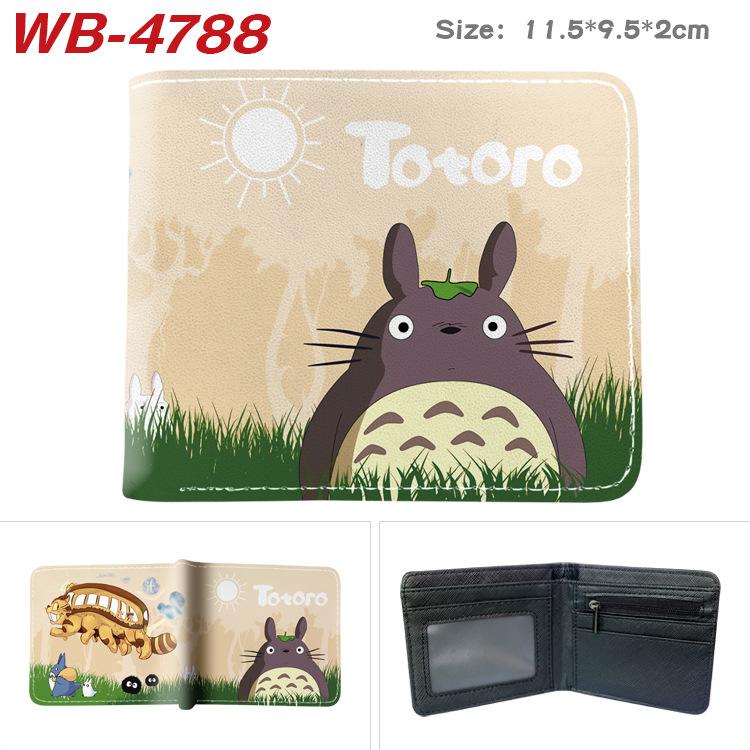 My Neighbor Totoro Coin Purse Large Capacity Full Color Print Short Card Holder Anime Wallet Leather Purse Gift 1pcs