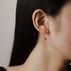 ANDYWEN 925 Silver A Pair Of Gold Silver Fashion Long Chain Tassel Stud Earrings Ladies 2023 High Jewelry