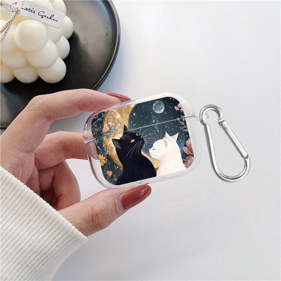 Cartoon Cat Clear Earphone Cases Cover Case For Airpods Pro2 2 4 Pro Pro3 1 3