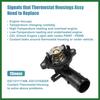 Motoforti 5184651AF Engine Coolant Thermostat Housing Assembly for Jeep Wrangler 2012-2018 for Jeep Grand Cherokee 2011-2015 for Dodge Durango